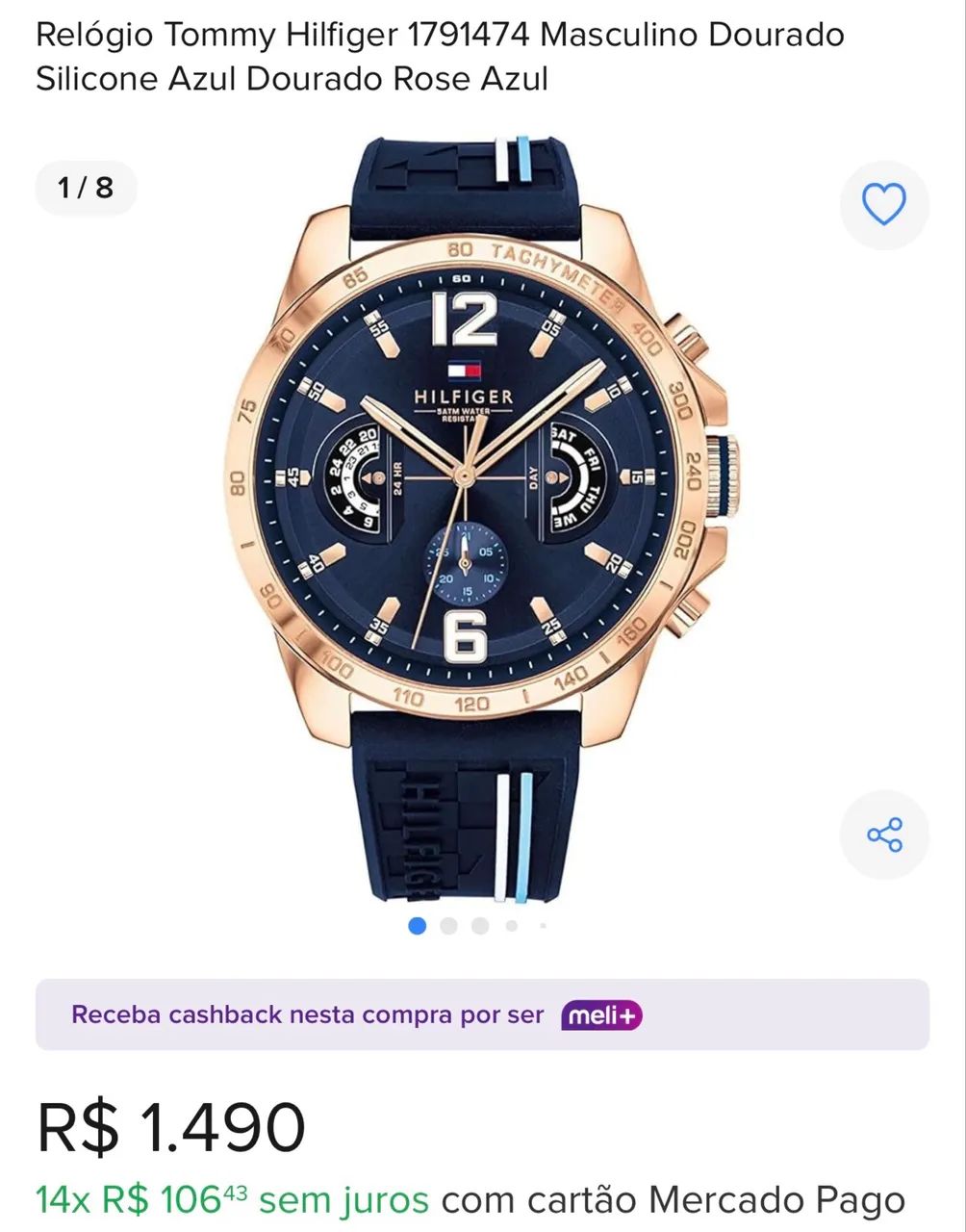 Relógio Tommy Hilfiger 1791474 - Pulseira de Couro - Foto 4