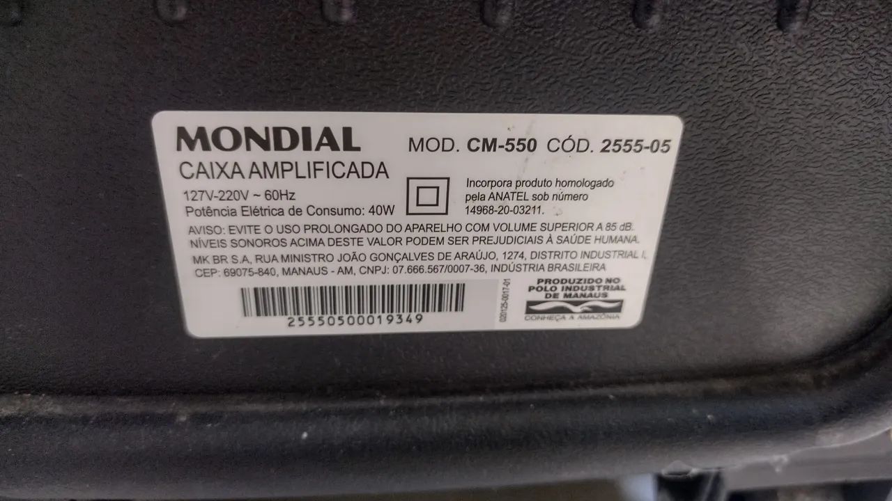 Caixa de Som Mondial 550 W RMS  - Foto 4