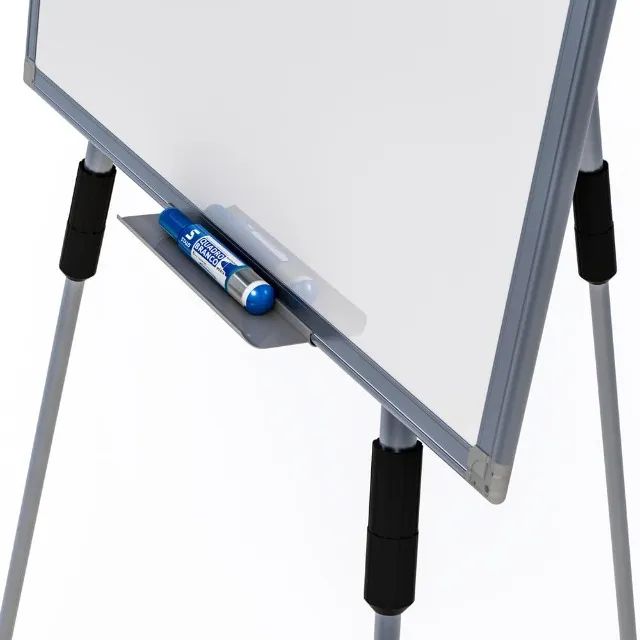 Flip Chart Office Magnético Branco STALO + Bloco de Papel + Kit Apagador/Canetas - Foto 4