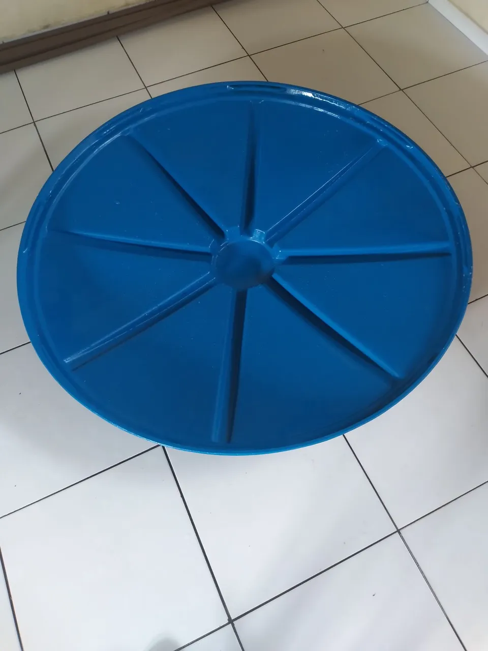 Tampa de Tanque de água azul