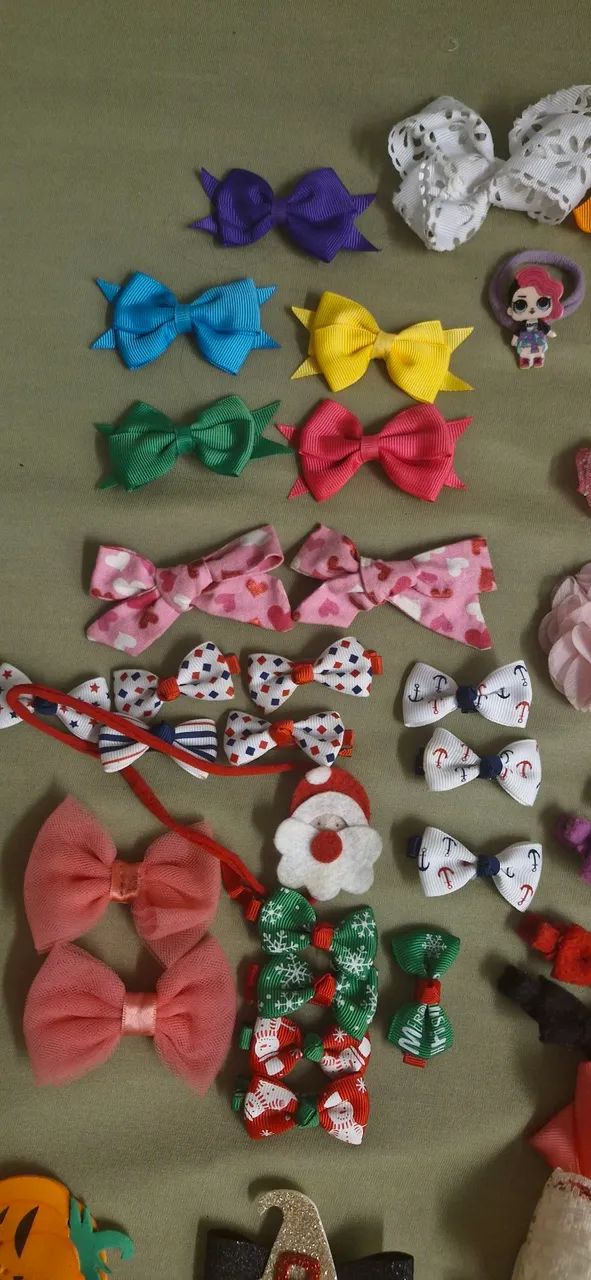 Lote laços de cabelo infantil - Foto 4