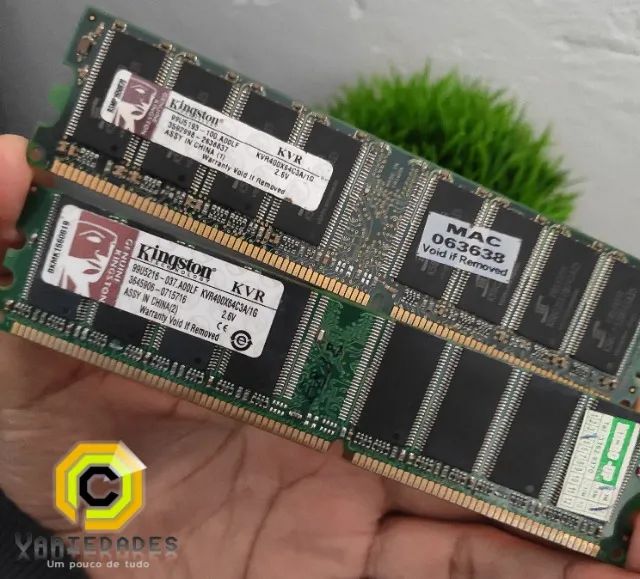 Memória Ram DDR 1gb Kingston