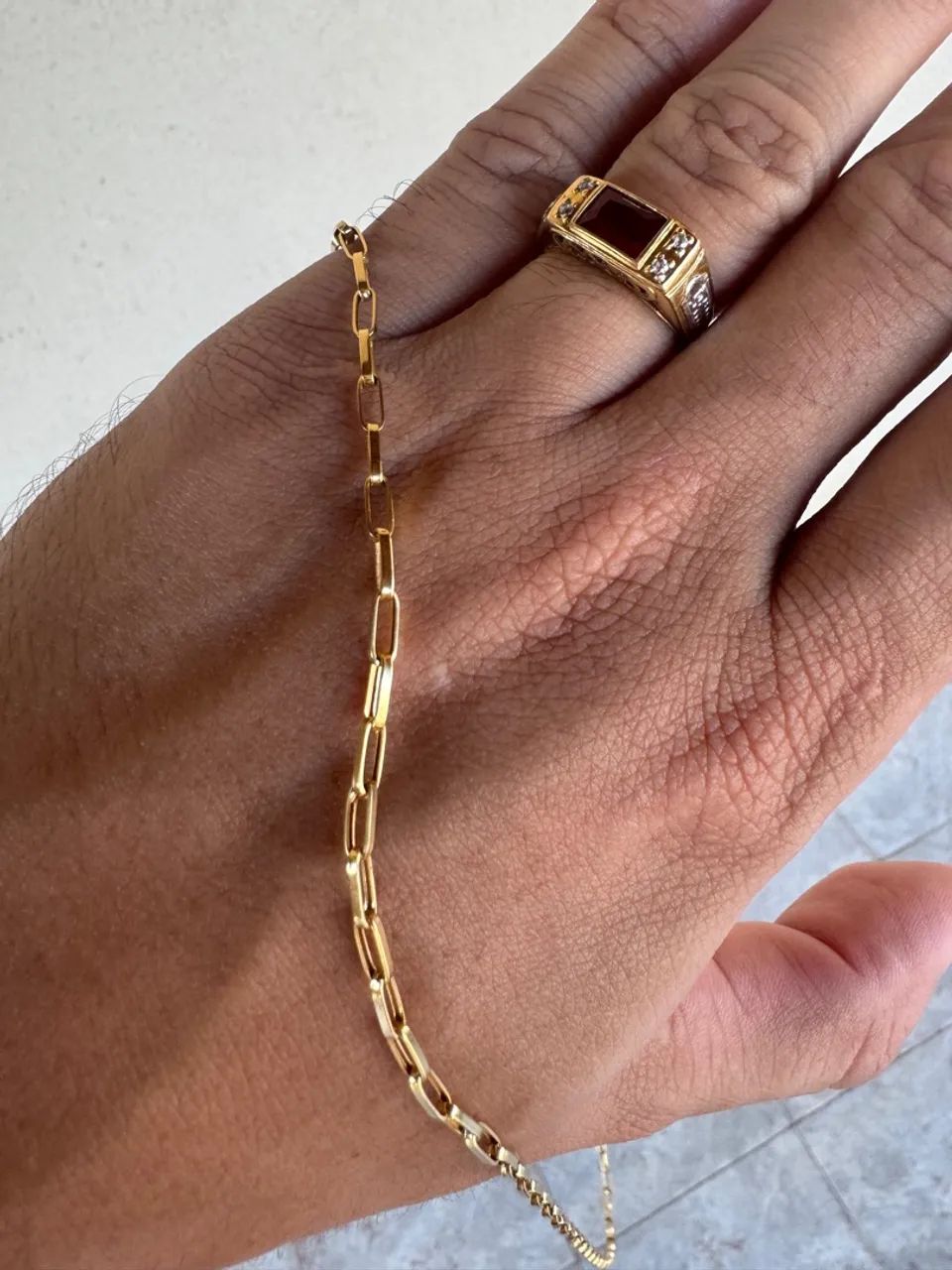 Cordão de Ouro 18k Masculino - Novo