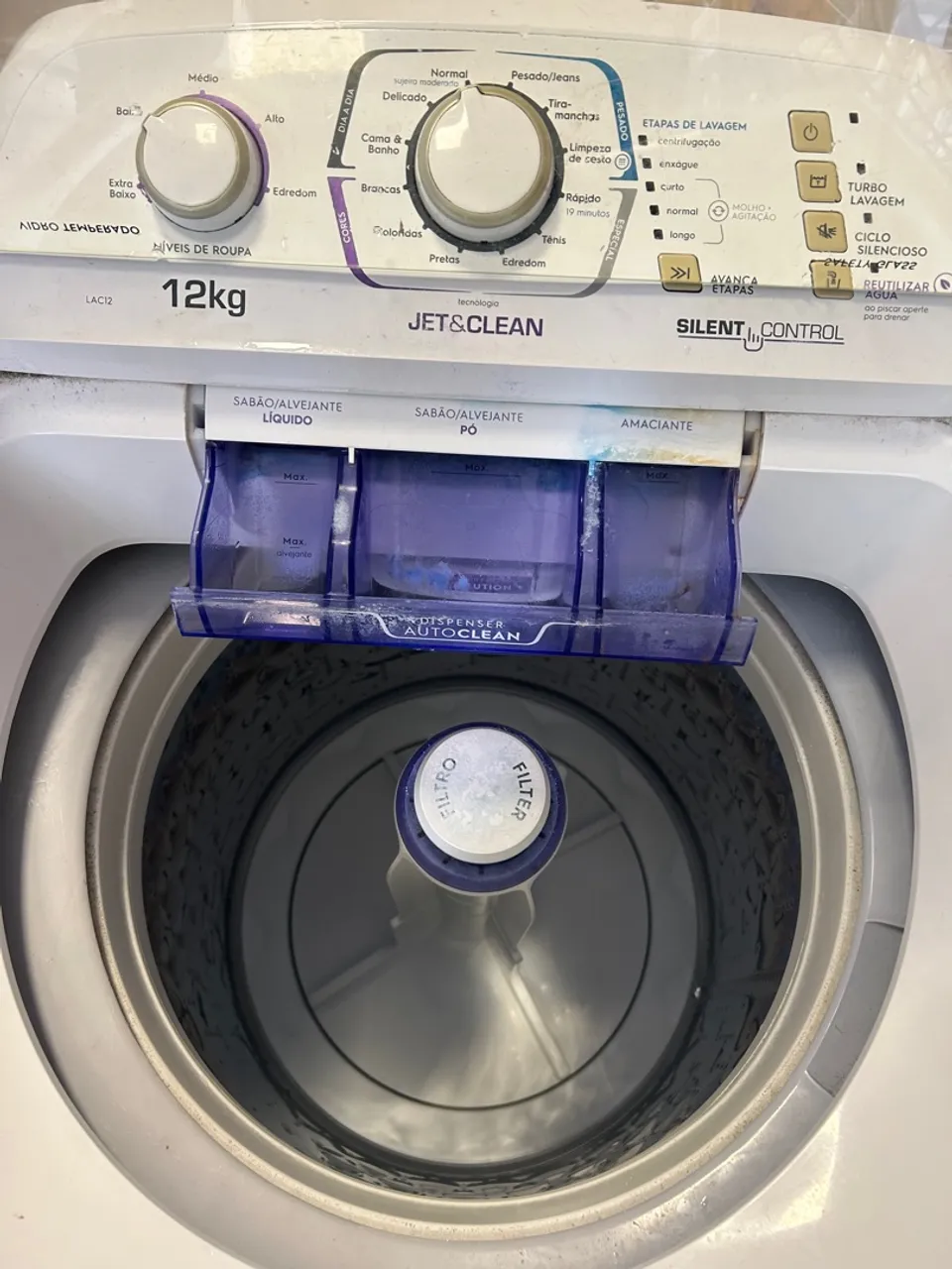 Lavadora de Roupas Electrolux LAC12 Branca 12Kg