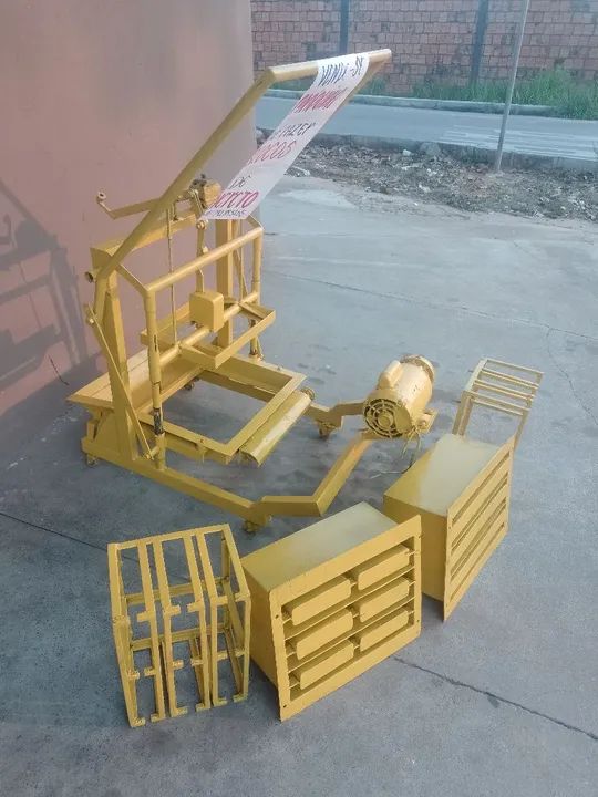 Máquina de fazer blocos de concreto 