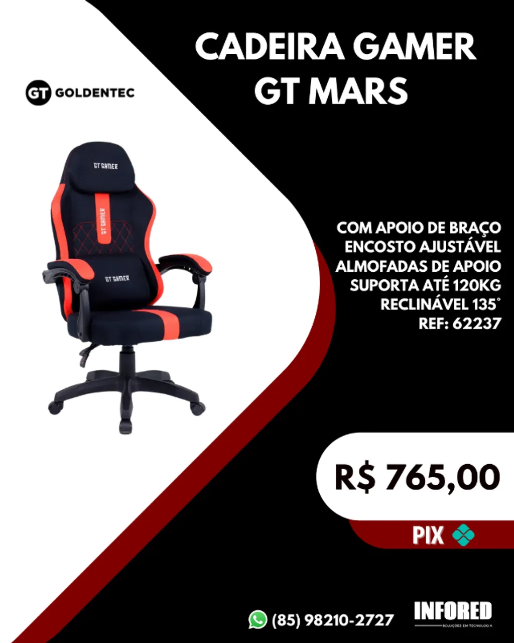 Cadeira gamer GT Mars 62237