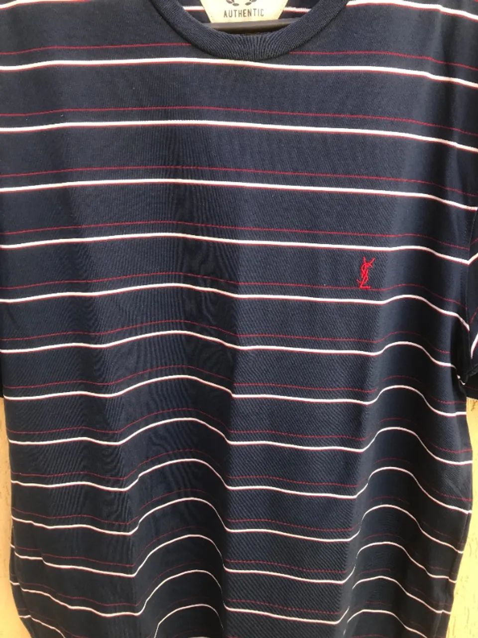 Camiseta Marinho de Listinha - Foto 4