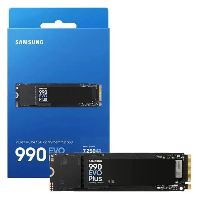 Ssd Samsung 990 Evo Plus 4tb Nvme M.2 Pcie 5.0 / 4.0