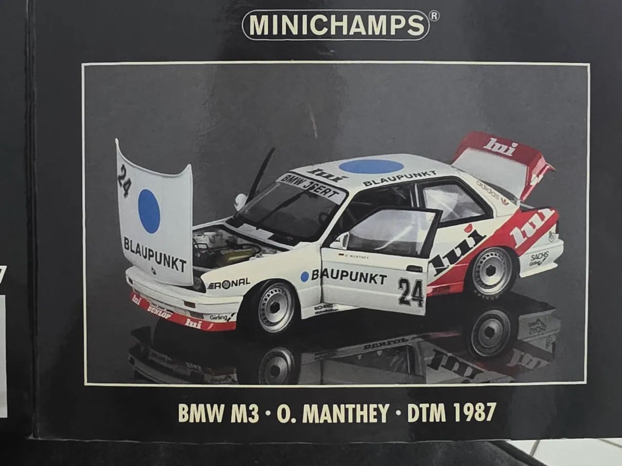 Miniatura 1:18 minichamps bmw m3 dtm blaupunkt - Hobbies e