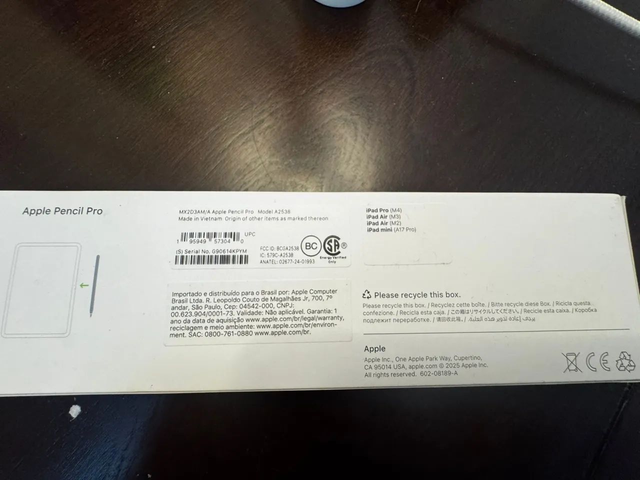Apple Pencil pro novo - Periféricos e Acessórios de Computador