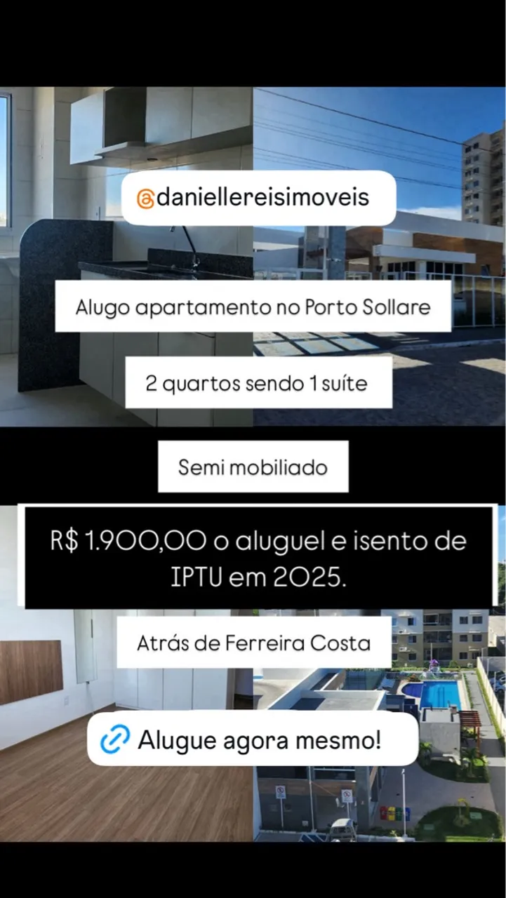 Alugo apartamento atrás do Ferreira Costa