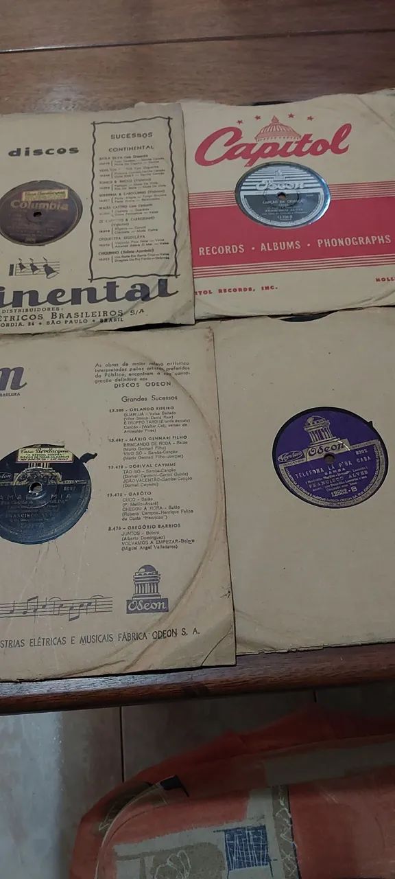 Discos 78 rotacoes Antigos - Coleção Rara