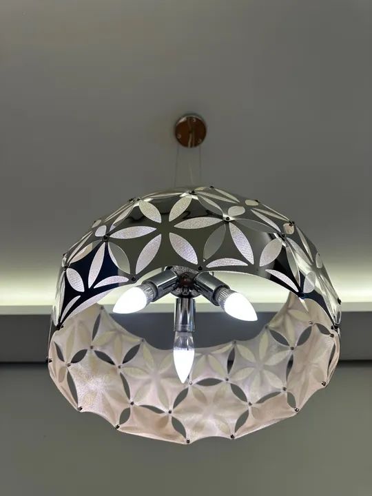 Pendente Espelhado - 3 lâmpadas. - Foto 2