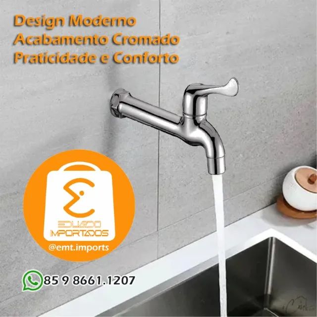 Torneira Pia De Cozinha Em Abs Cromado TO-8941 - Foto 3