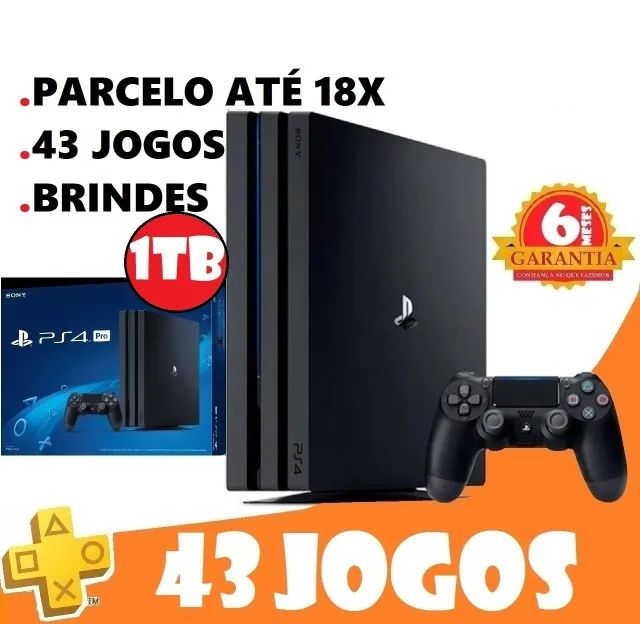 PS4 PRO 43 JOGOS DIGITAIS GARANTIA MÊS I LOJA FISICA EM