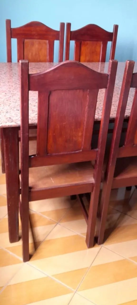 Mesa granito com 4 cadeiras64231834787330121