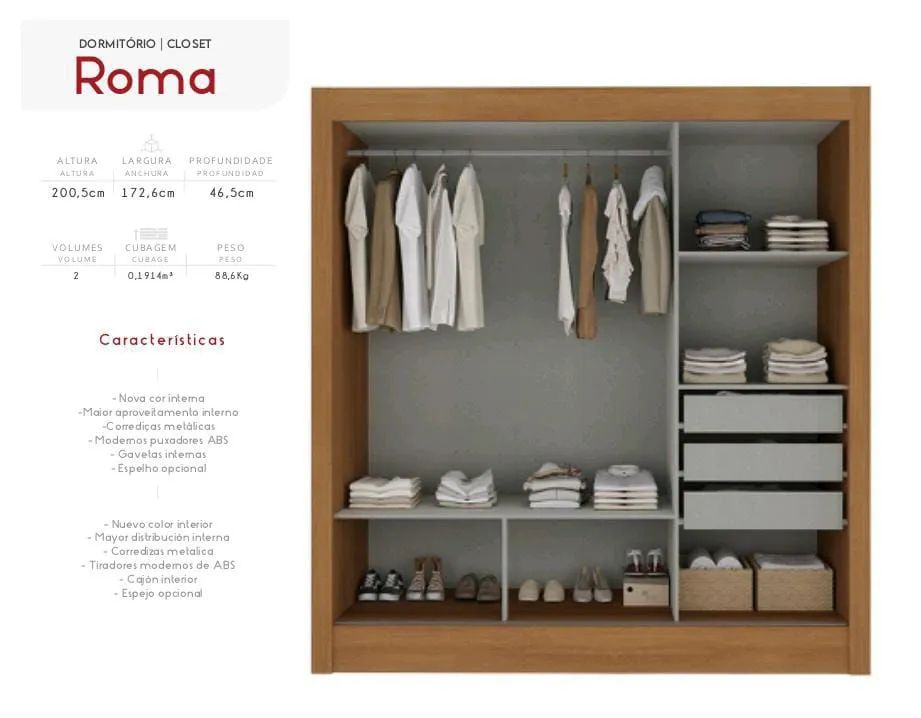 Promoção ? Guarda-Roupa com Espelho 3 Portas - Foto 3