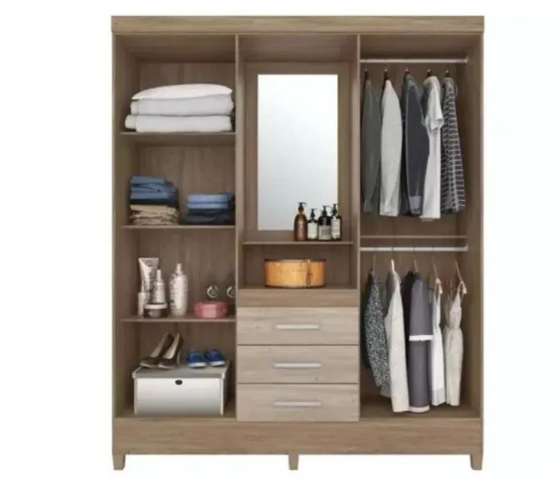 Excelente Guarda Roupa com espelho ! - Foto 3