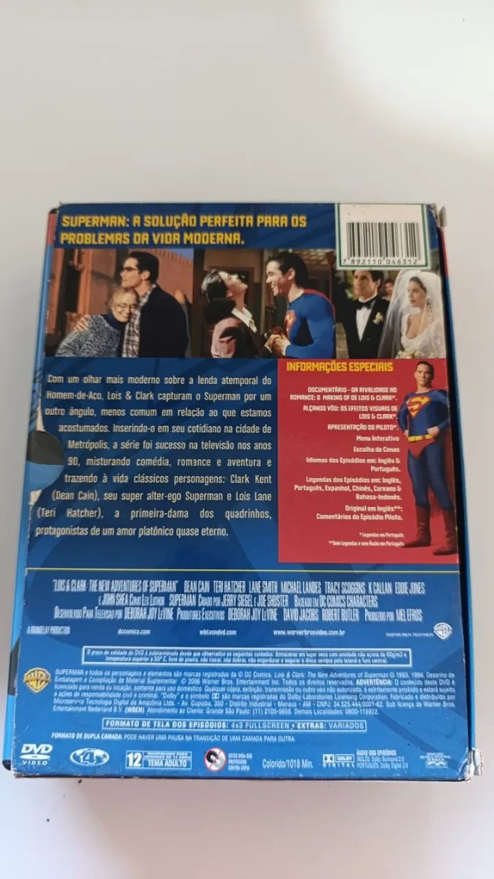 DVD LOIS E CLARK PRIMEIRA TEMPORADA USADO - Foto 2