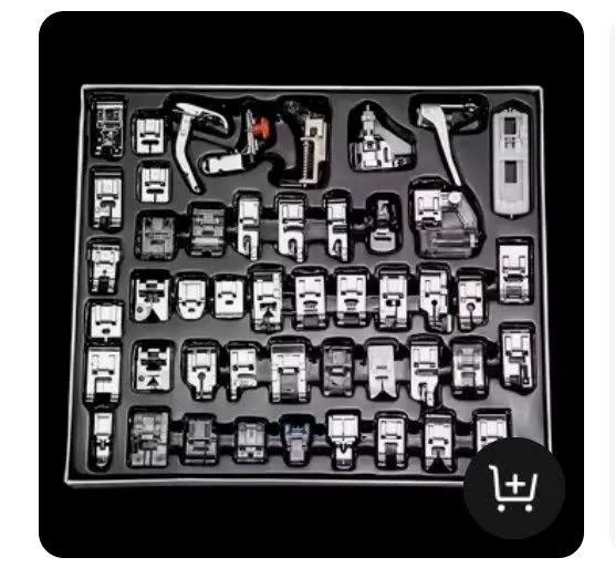 Kit 42 Calcadores para Máquina de Costura Doméstica Singer Brother Janome - Marca Lorben