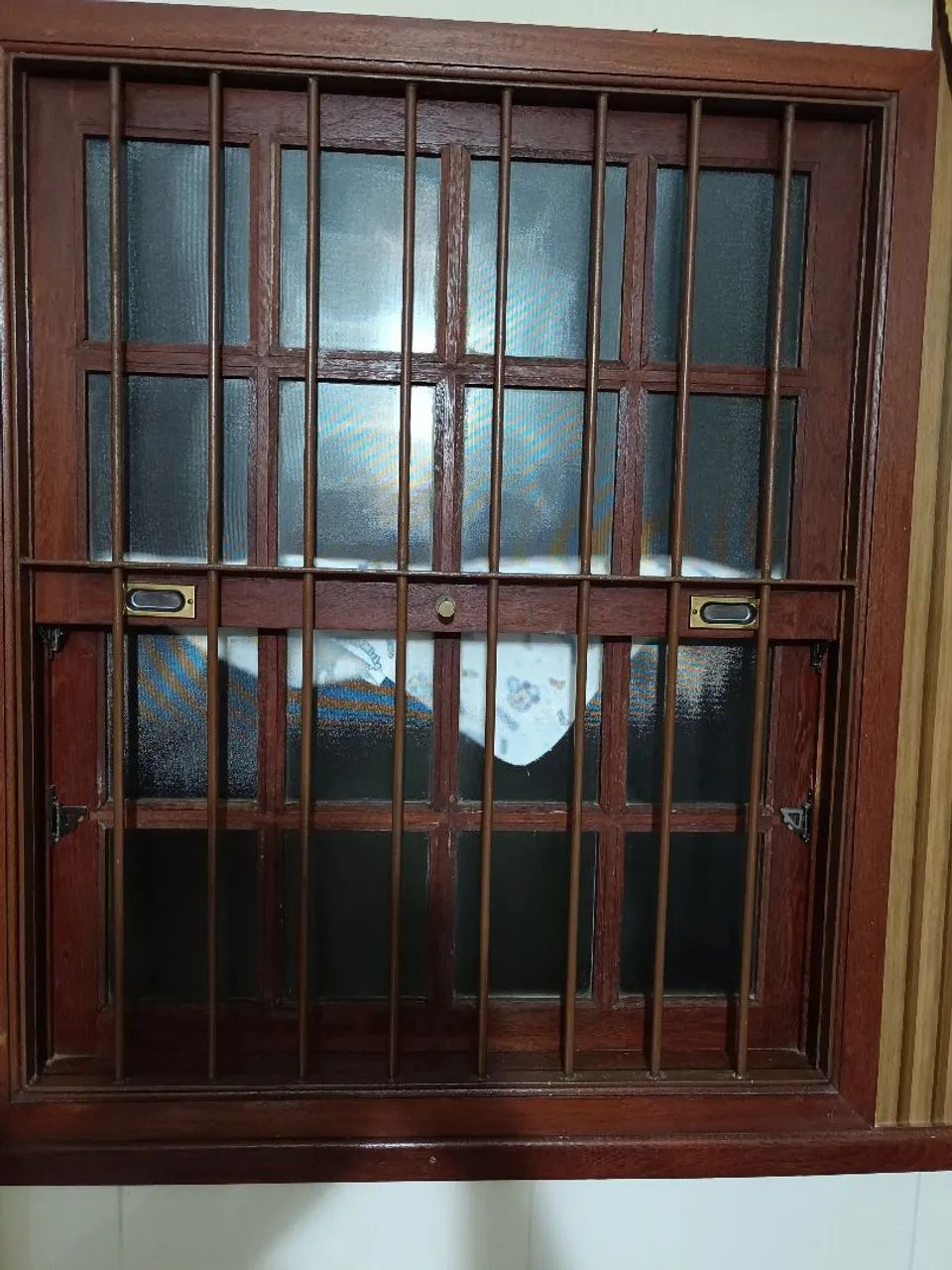 Wooden Sash Window with Glass and Hardware