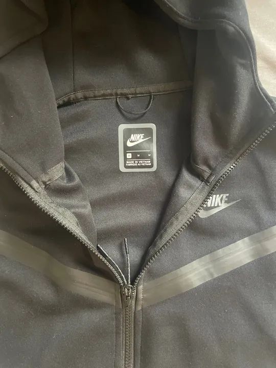 Conjunto Nike Tech Fleece Masculino Preto M - Foto 2
