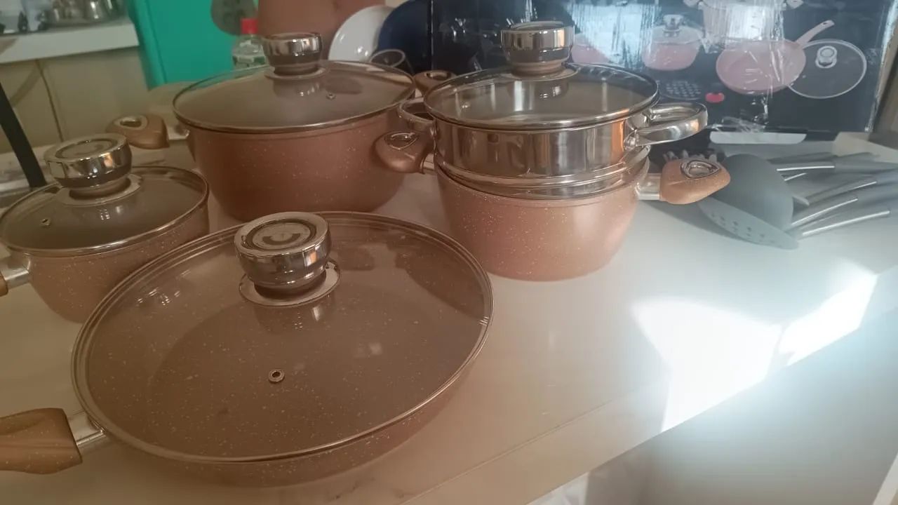 Jogo de Panelas 18 peças- Novo