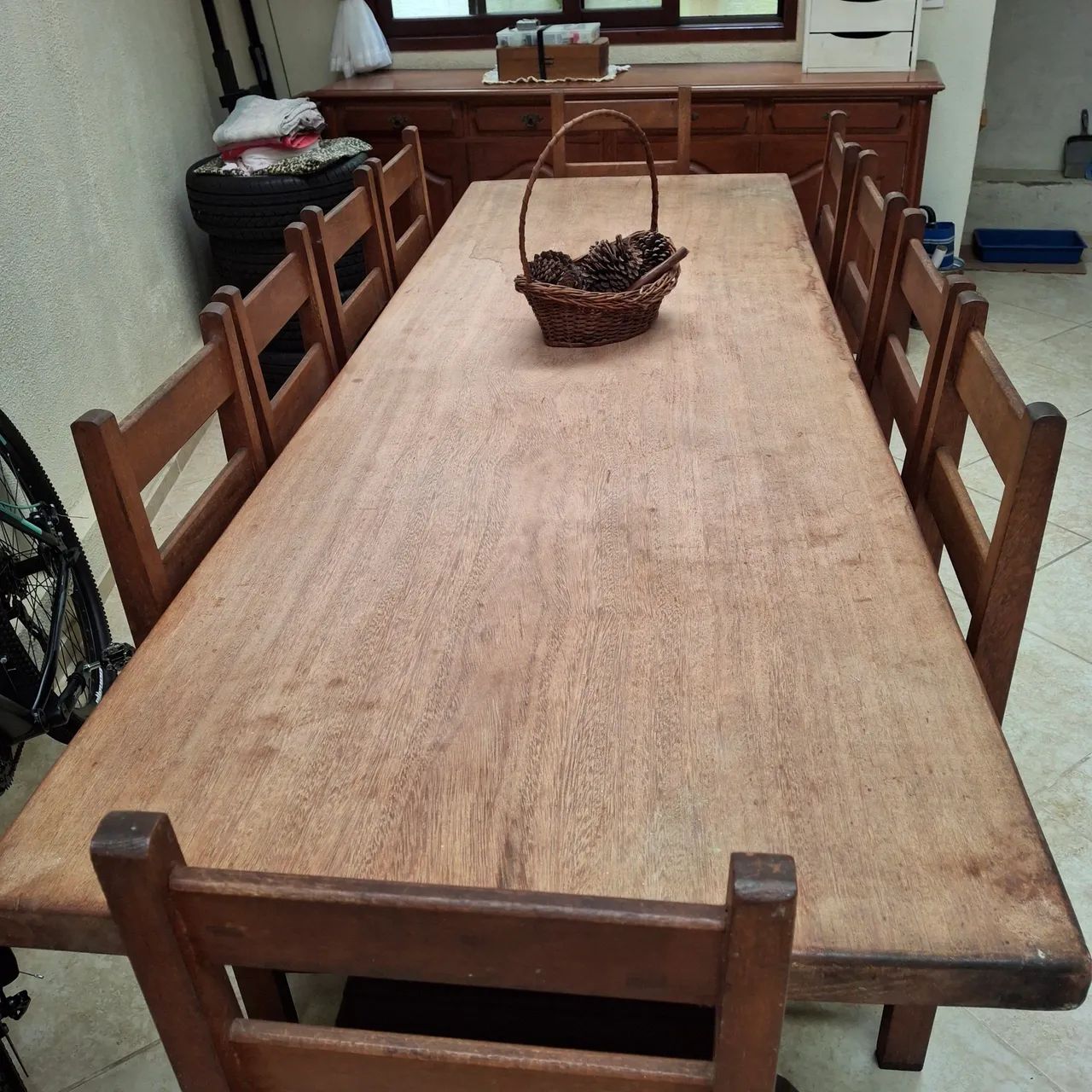 Mesa para churrasco madeira maciça