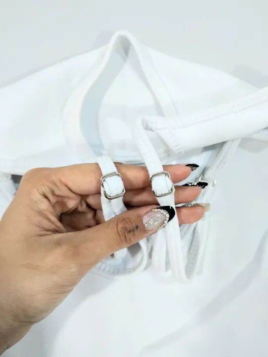 Body Branco Slim - Tamanho P - Foto 3