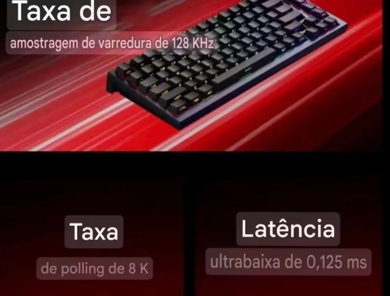 Akko tac75 he teclado magnético 75% gatilho rápido 0.01mm 8k rgb com fio personalizado  - Foto 2