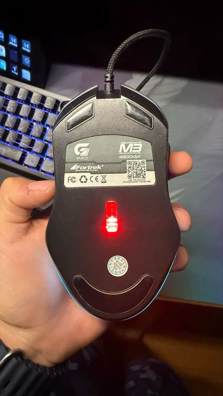 Mouse Gamer Fortrek M3 RGB | 4800 DPI | 7 Botões | Switch Huano - Foto 3