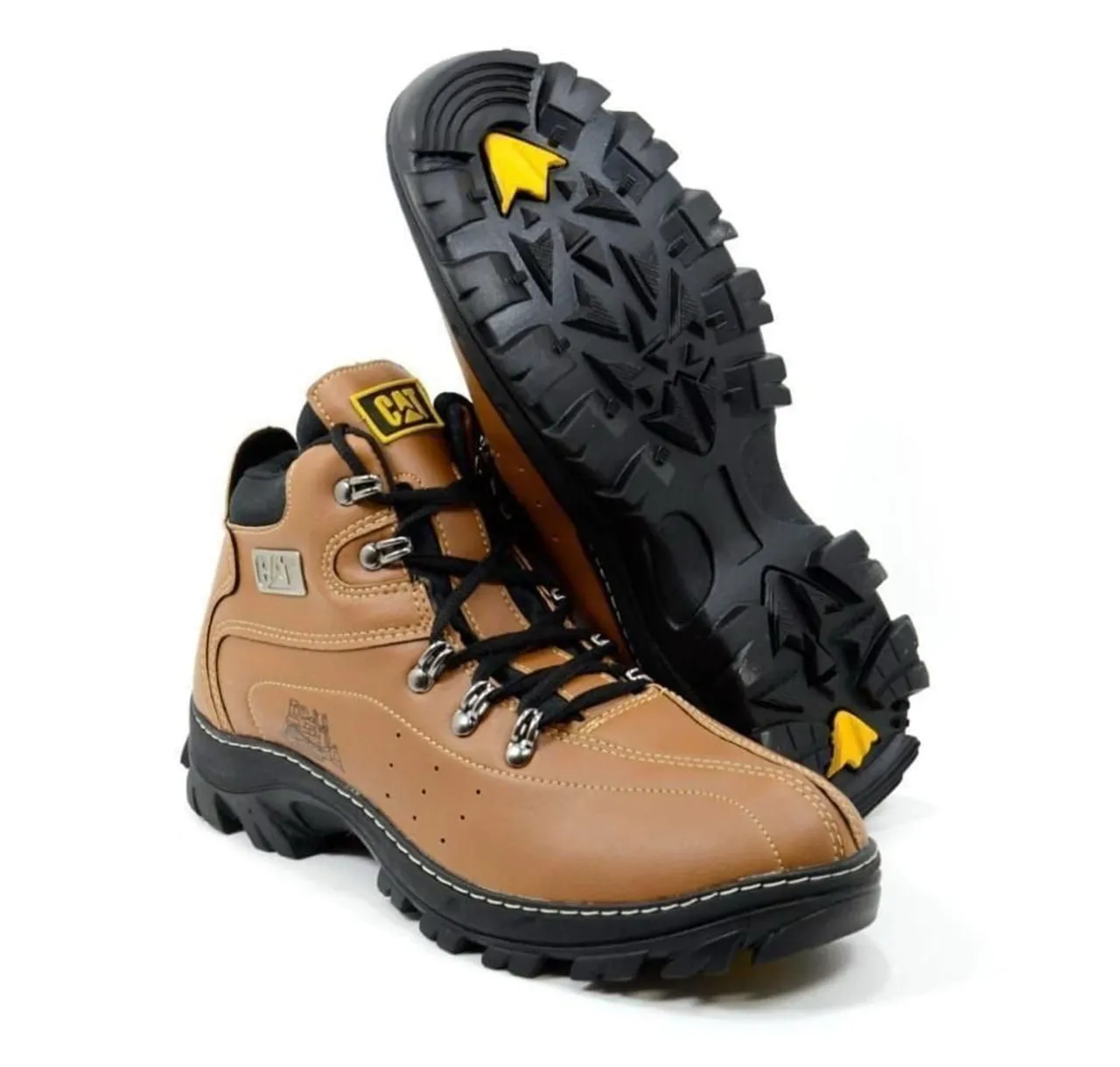 Bota Caterpillar Couro Marrom