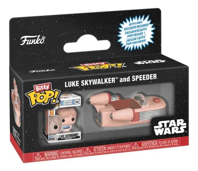 Funko Bitty Pop! Star Wars Luke Skywalker And Speeder