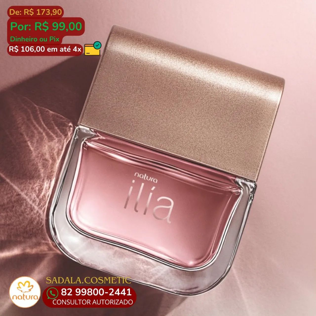 Perfume Natura Ilía Secreto - 50ml - Novo - Foto 3