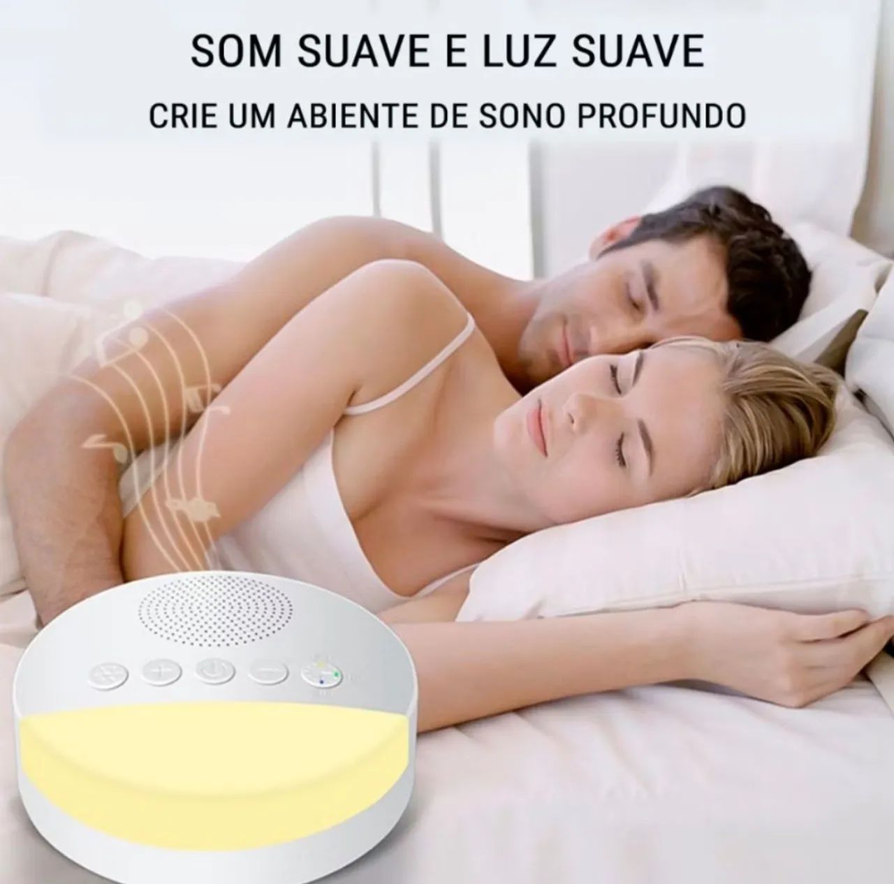 APARELHO DE RUIDO BRANCO CALMANTE - LED AJUSTÁVEL  - Foto 2