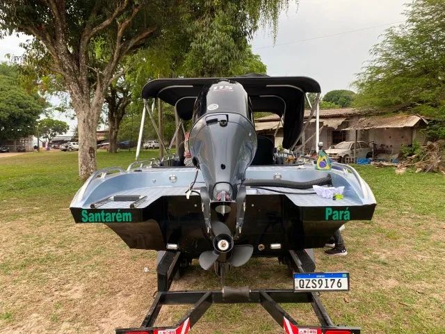 Lancha de Alumínio com motor Yamaha de 115Hp ano 2021. - Foto 3