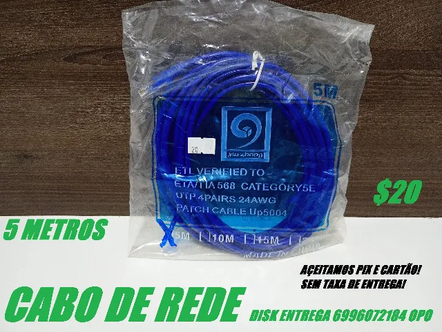 Cabo de rede 5 metros