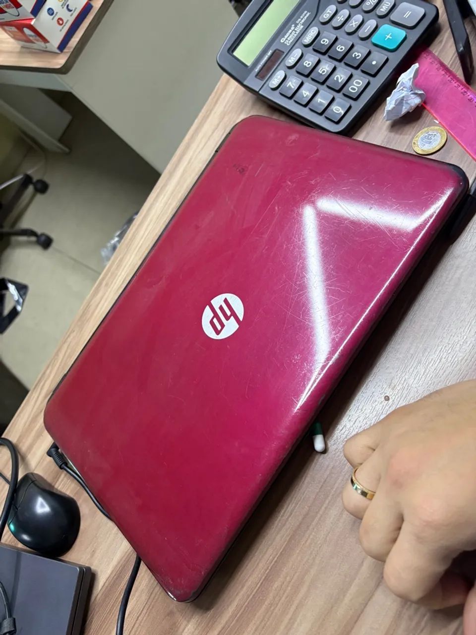 Notbook HP 15pol intel core i3 vinho