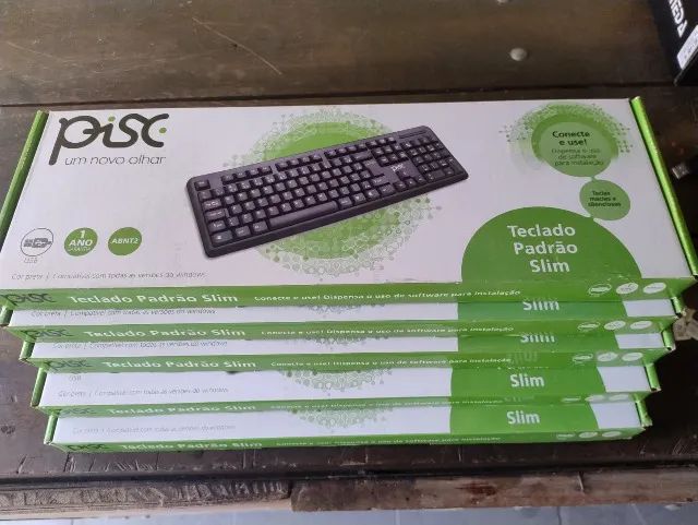 KIT  05 TECLADOS USB PISC