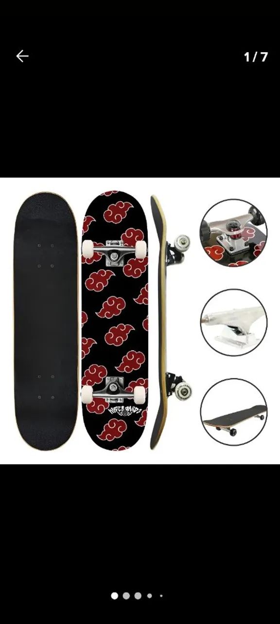Skate completo 8.0 profissional Vendo ou Troco. - Foto 2