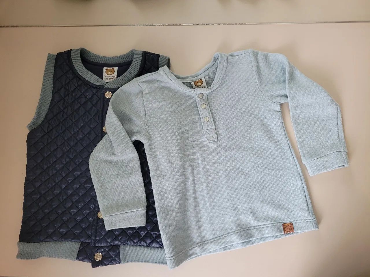 Conjunto Infantil Casaco e Colete Acolchoado - Foto 4