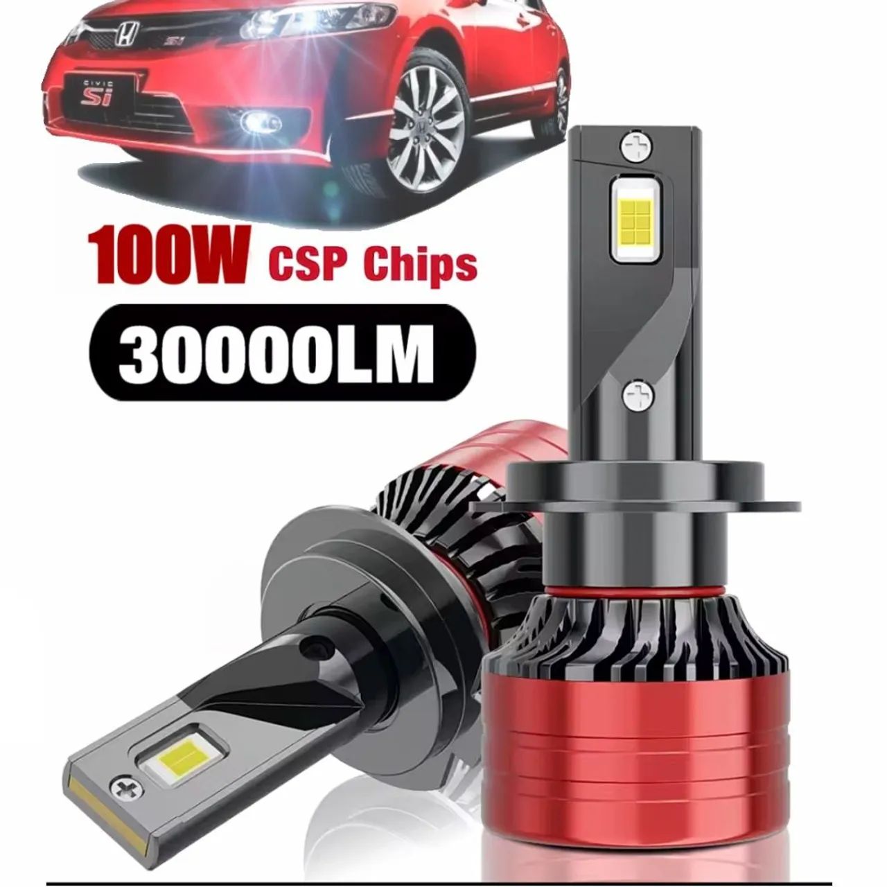 Lâmpadas LED para Carro 100W CSP Chips 30000LM