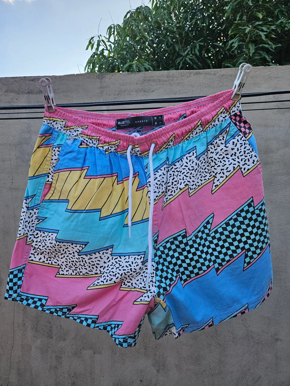 Shorts retro unissex tam. M