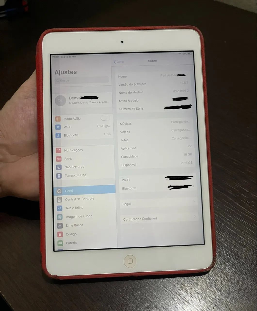iPad Mini 2 branco - 16GB (problema na tela) - Foto 2