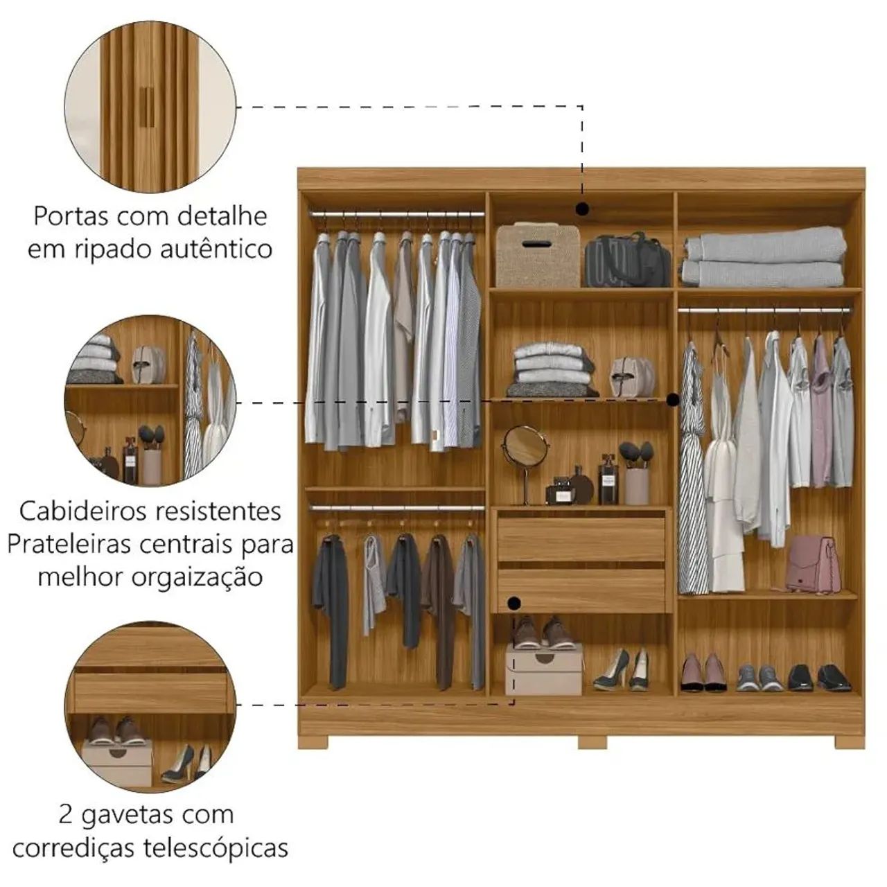 Guarda-Roupa Moderno  ripado  - Foto 5