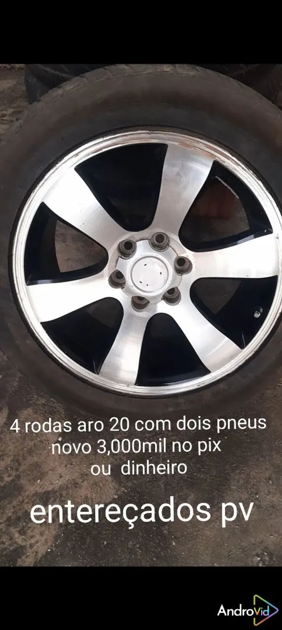 Rodas Aro 20 com 2 Pneus bons 