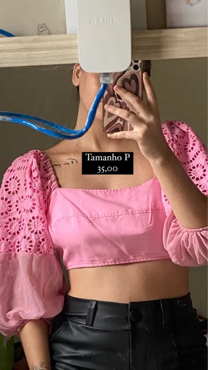 Cropped rosa