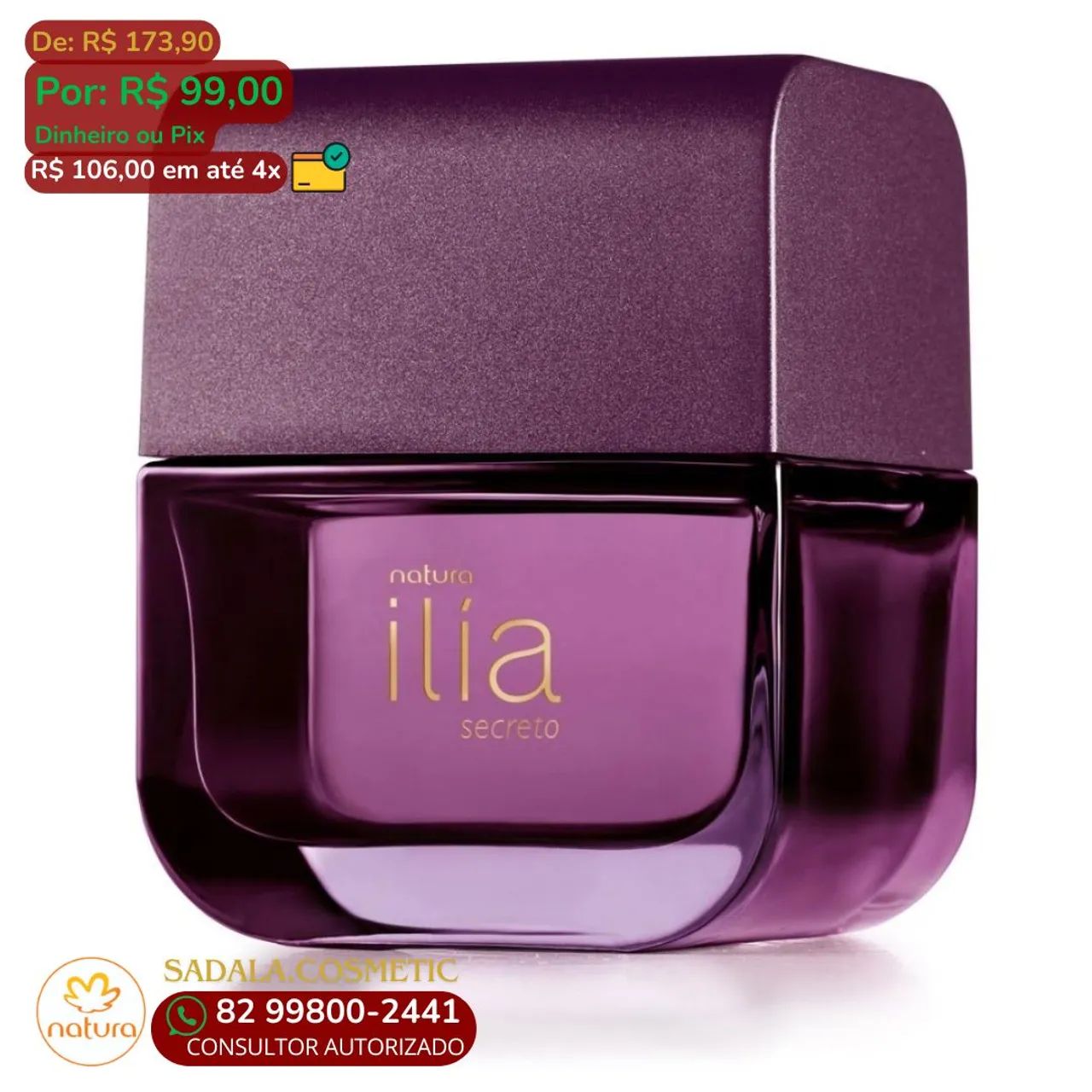 Perfume Natura Ilía Secreto - 50ml - Novo