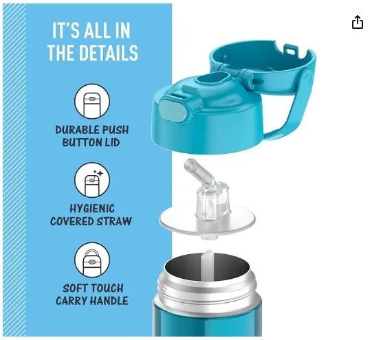 Garrafa Térmica Infantil Funtanier 355ml - Thermos - Foto 4