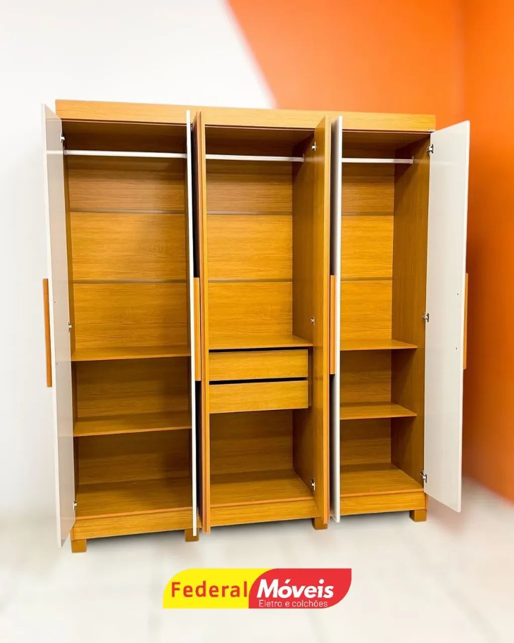 Guarda Roupa Casal 100% MDF 6P 2G - Solicite nosso catálogo  - Foto 2